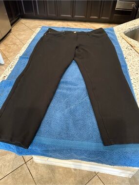 Chico's So Slimming Black Women’s Straight-Leg Pants with Subtle Front Pockets
